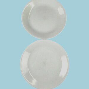 Set Of 2 Corelle Vitrelle White Luncheon Plates. 8.5" Break & Chip Resistant Mad